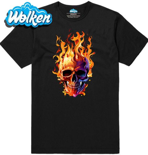 Obrázek produktu Pánské tričko Ohnivá Lebka v Plamenech