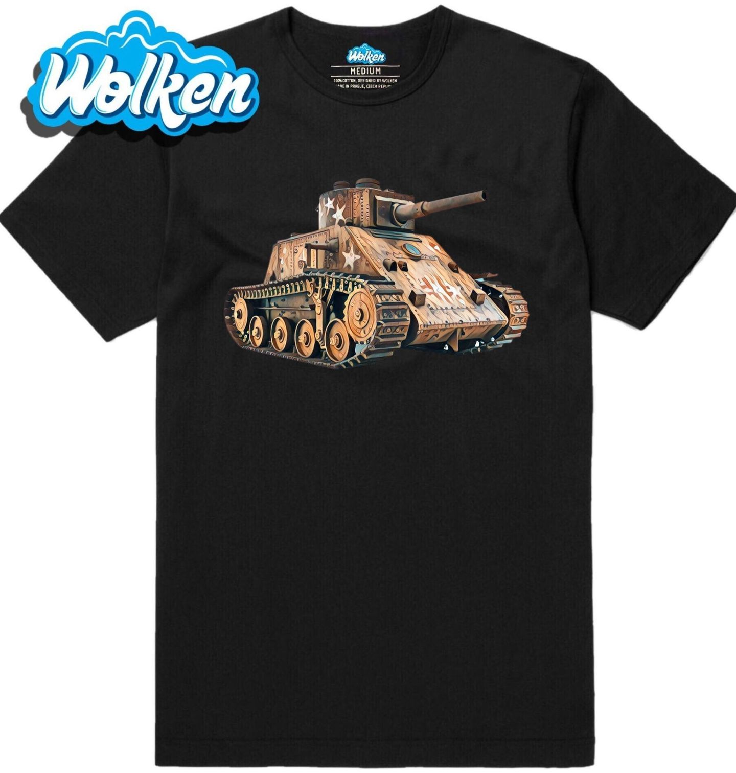 Pánské tričko Vojenský Tank Druhé Světové Války.jpg