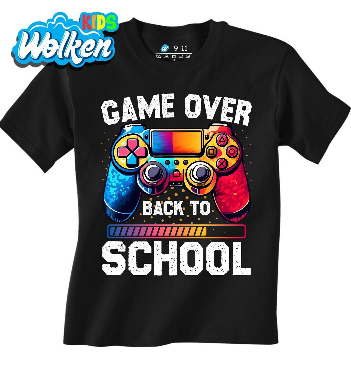 Dětské tričko Načítání Školy Game Over.jpg