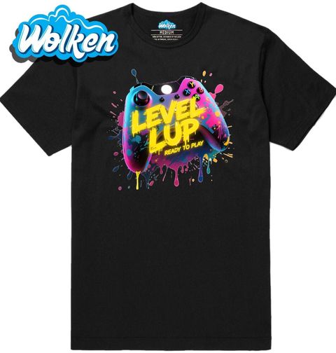 Obrázek produktu Pánské tričko Herní Ovladač LEVEL UP