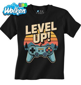 Dětské tričko Retro Ovladač LEVEL UP.jpg