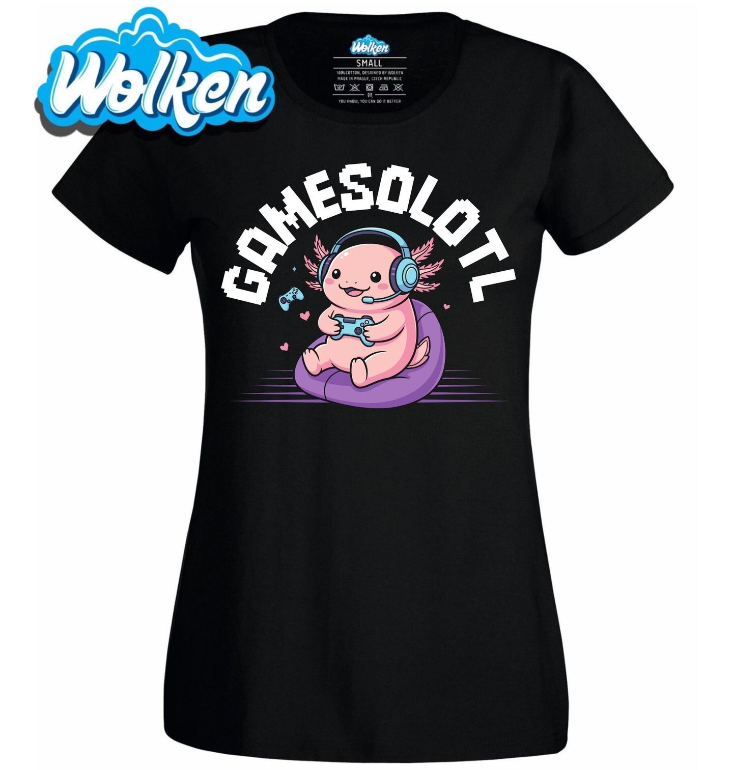 Dámské tričko Gamer Axolotl Gamesolotl.jpg