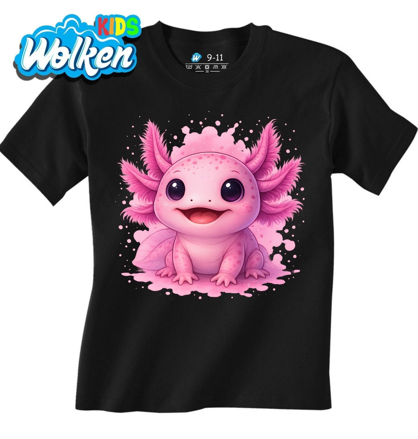 Dětské tričko Roztomilý Růžový Axolotl.jpg