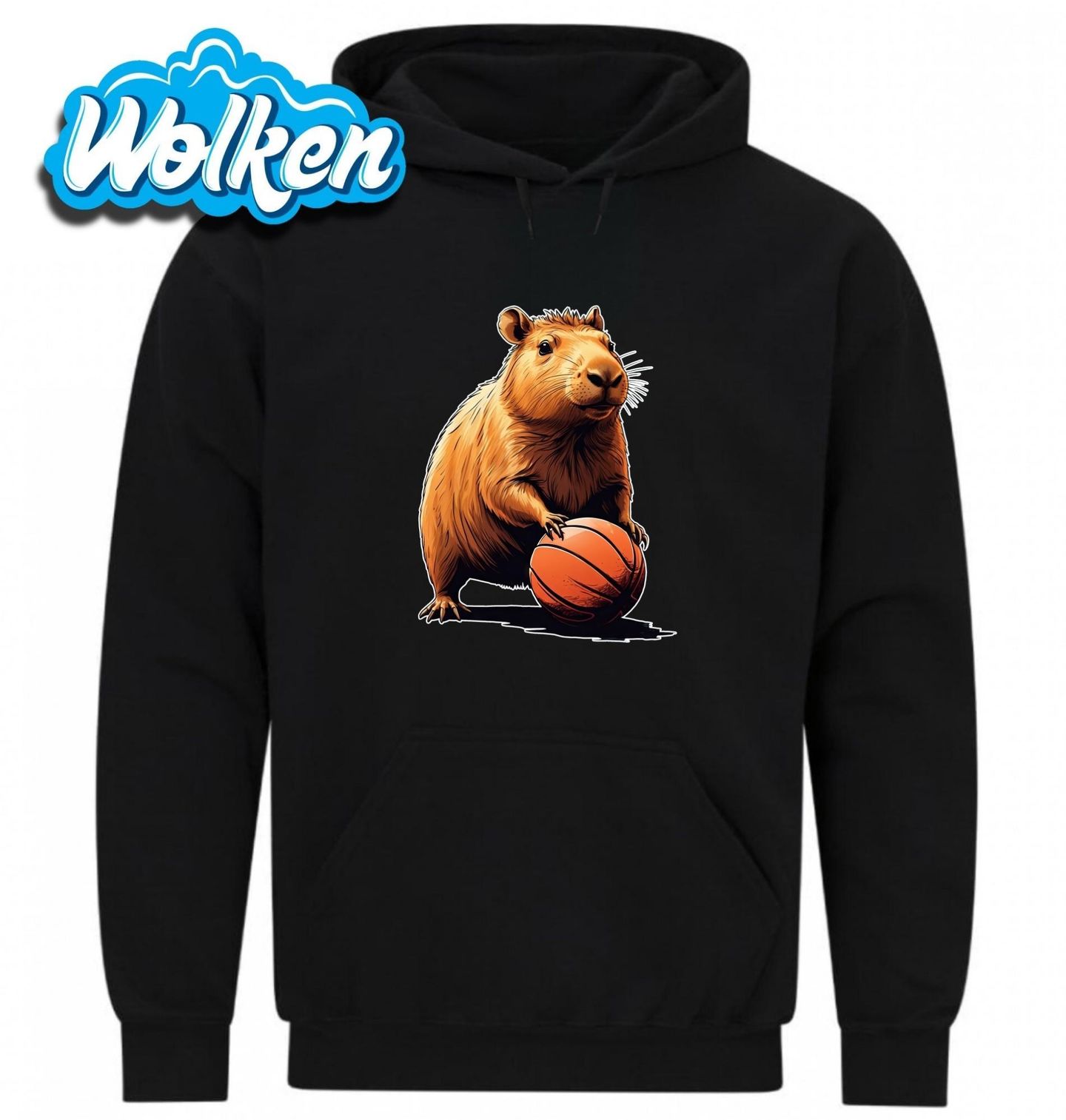 Mikina Kapybara s Basketbalovým Míčem.jpg