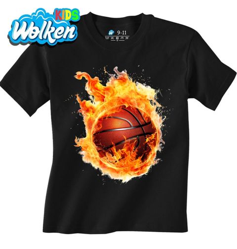 Obrázek produktu Dětské tričko Basketbalový Míč v Plamenech