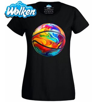 Dámské tričko Duhový Basketbalový Míč.jpg