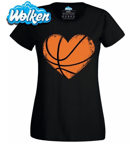 Obrázek produktu Dámské tričko Vintage Basketbalové Srdce