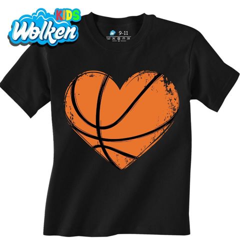 Obrázek produktu Dětské tričko Vintage Basketbalové Srdce