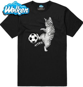Pánské tričko Mourovatá Kočka Fotbalistka.jpg