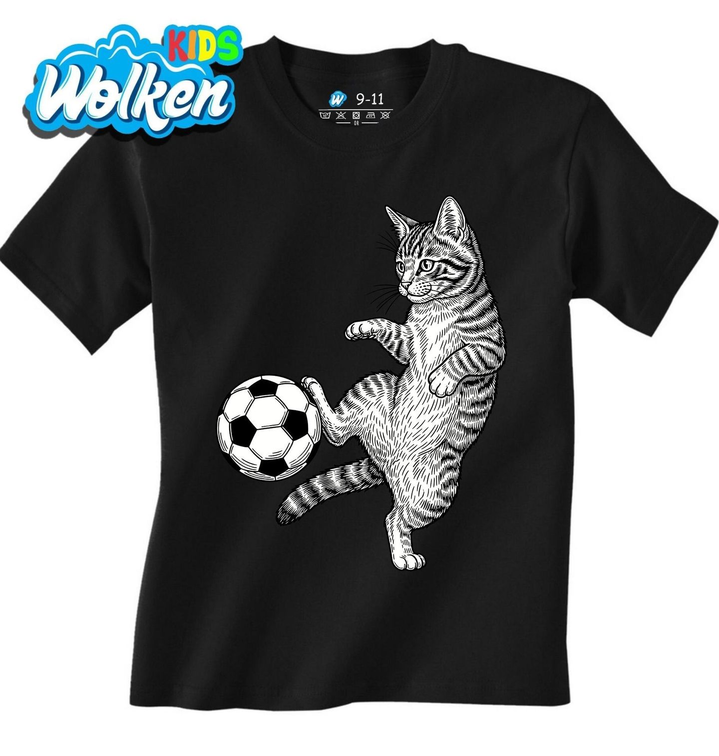Dětské tričko Mourovatá Kočka Fotbalistka.jpg