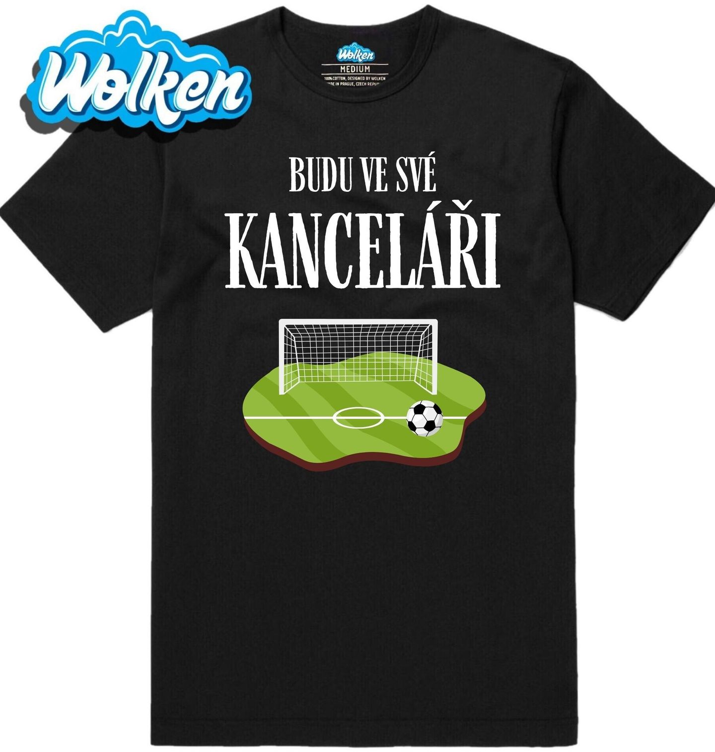 Pánské tričko Budu ve své kanceláři na hřišti.jpg