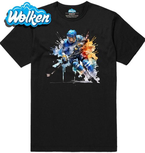 Obrázek produktu Pánské tričko Barevný Hokejista na Ledu