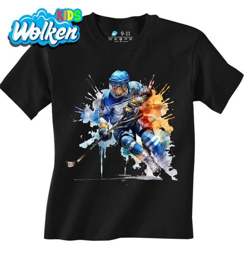 Obrázek produktu Dětské tričko Barevný Hokejista na Ledu