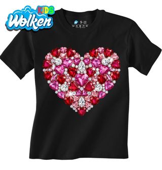 Dětské tričko Diamantové Srdce z Drahokamů.jpg