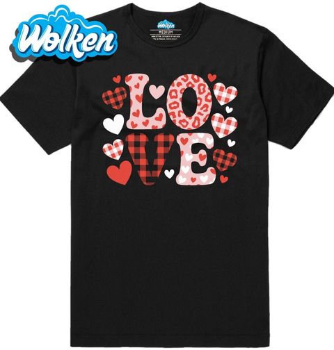 Obrázek produktu Pánské tričko Kostkovaná Srdíčka LOVE