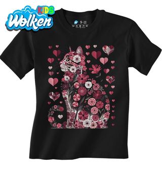 Dětské tričko Květinová Kočka Lásky.jpg