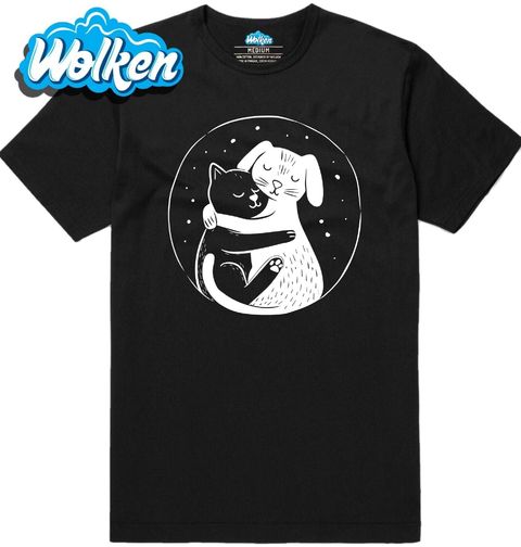 Obrázek produktu Pánské tričko Objetí Kočky a Psa