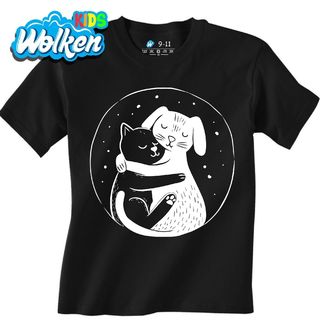 Dětské tričko Objetí Kočky a Psa.jpg