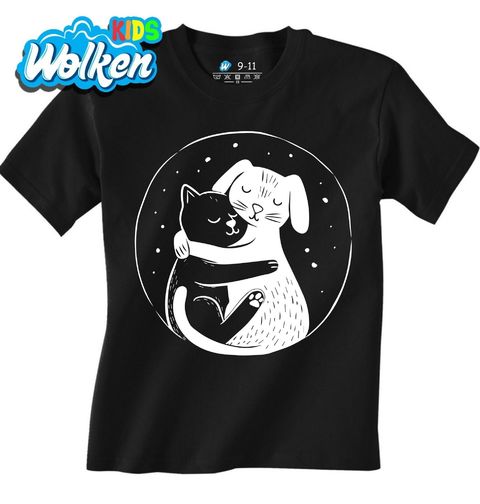 Obrázek produktu Dětské tričko Objetí Kočky a Psa