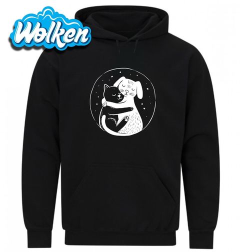 Obrázek produktu Pánská mikina Objetí Kočky a Psa