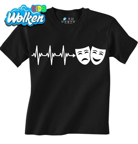 Obrázek produktu Dětské tričko Kardiogram a Divadelní Masky