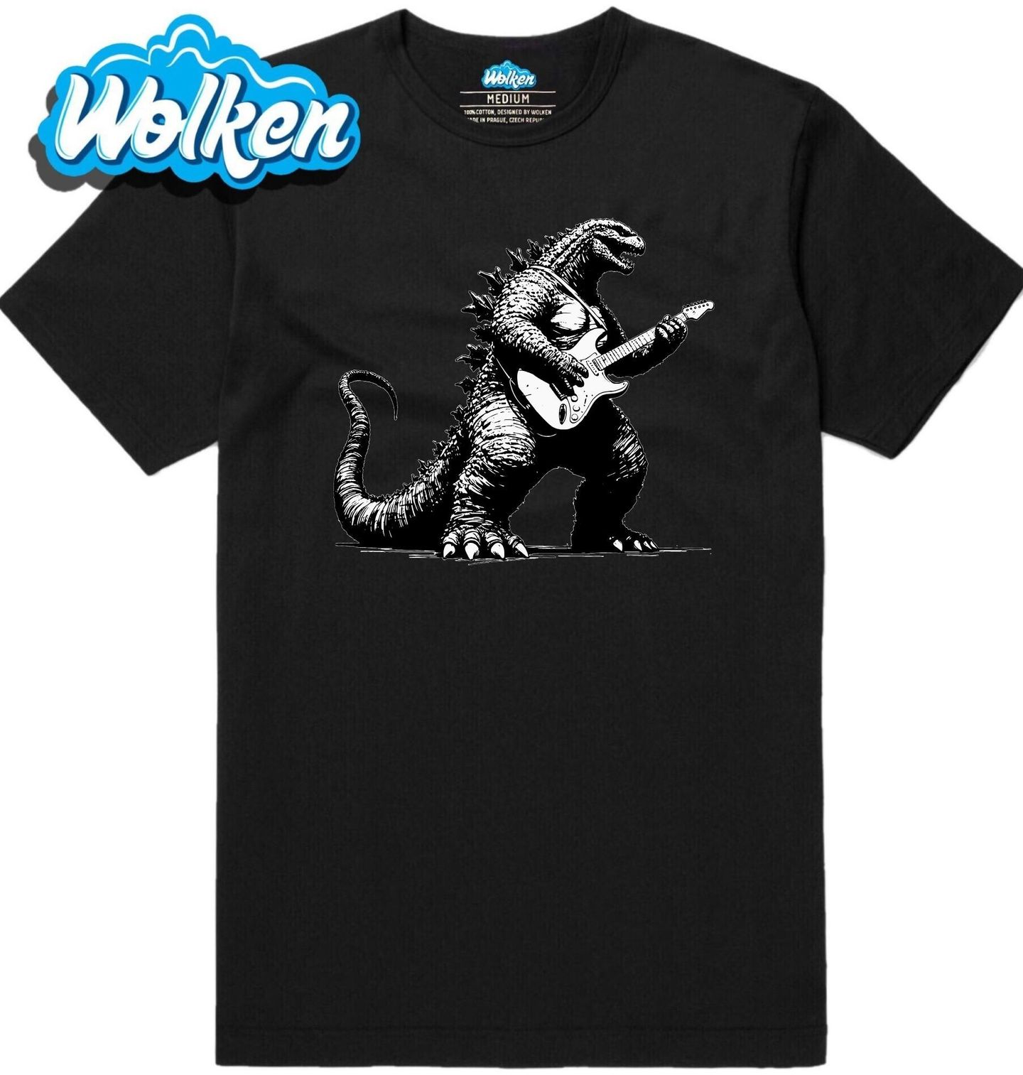 Pánské tričko Godzila s Elektrickou Kytarou.jpg