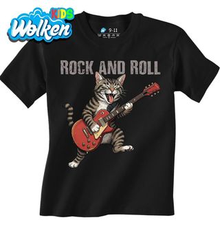 Dětské tričko Divoká Kočka s Kytarou Rock & Roll.jpg