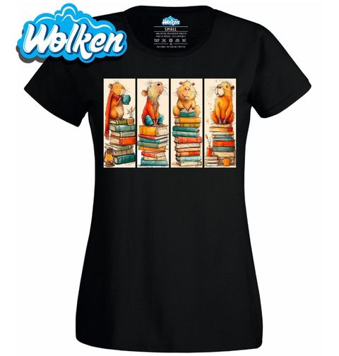 Obrázek produktu Dámské tričko Kapybara na Hromadě Knih