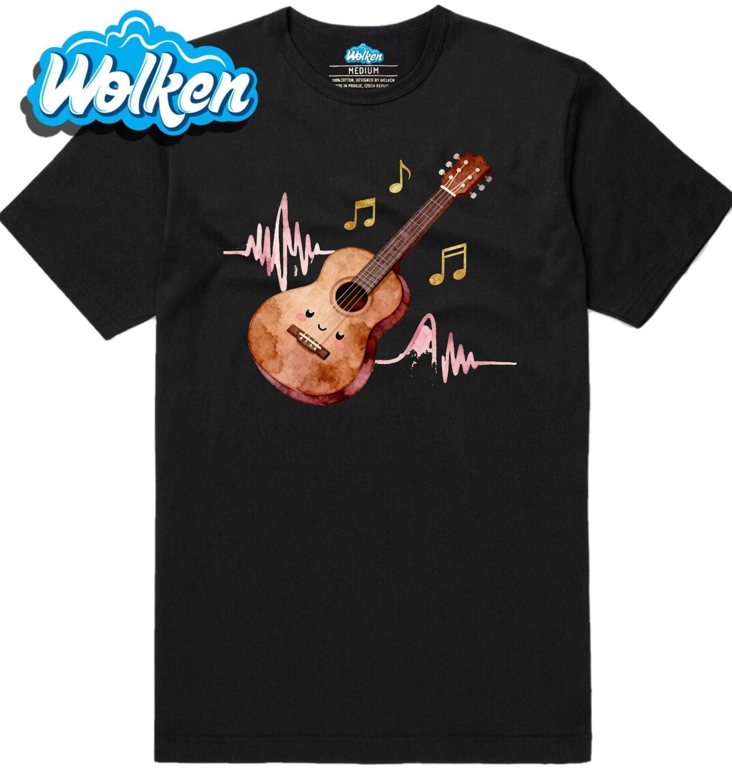 Pánské tričko Melodie Akustické Kytary.jpg