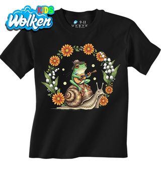 Dětské tričko Žába s Kytarou na Šnekovi.jpg