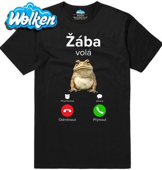 Pánské tričko Žába Volá Phone Call.jpg