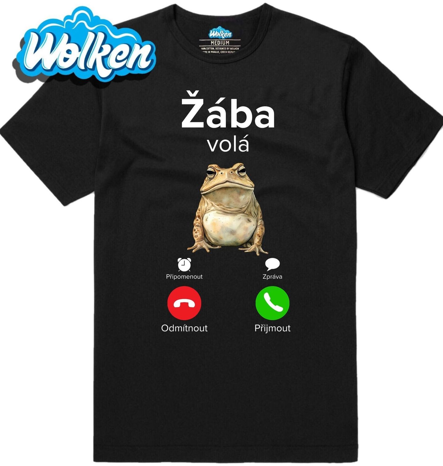 Pánské tričko Žába Volá Phone Call.jpg