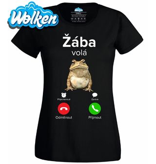 Dámské tričko Žába Volá Phone Call.jpg