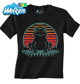 Dětské tričko Retro Žába při Západu Slunce.jpg