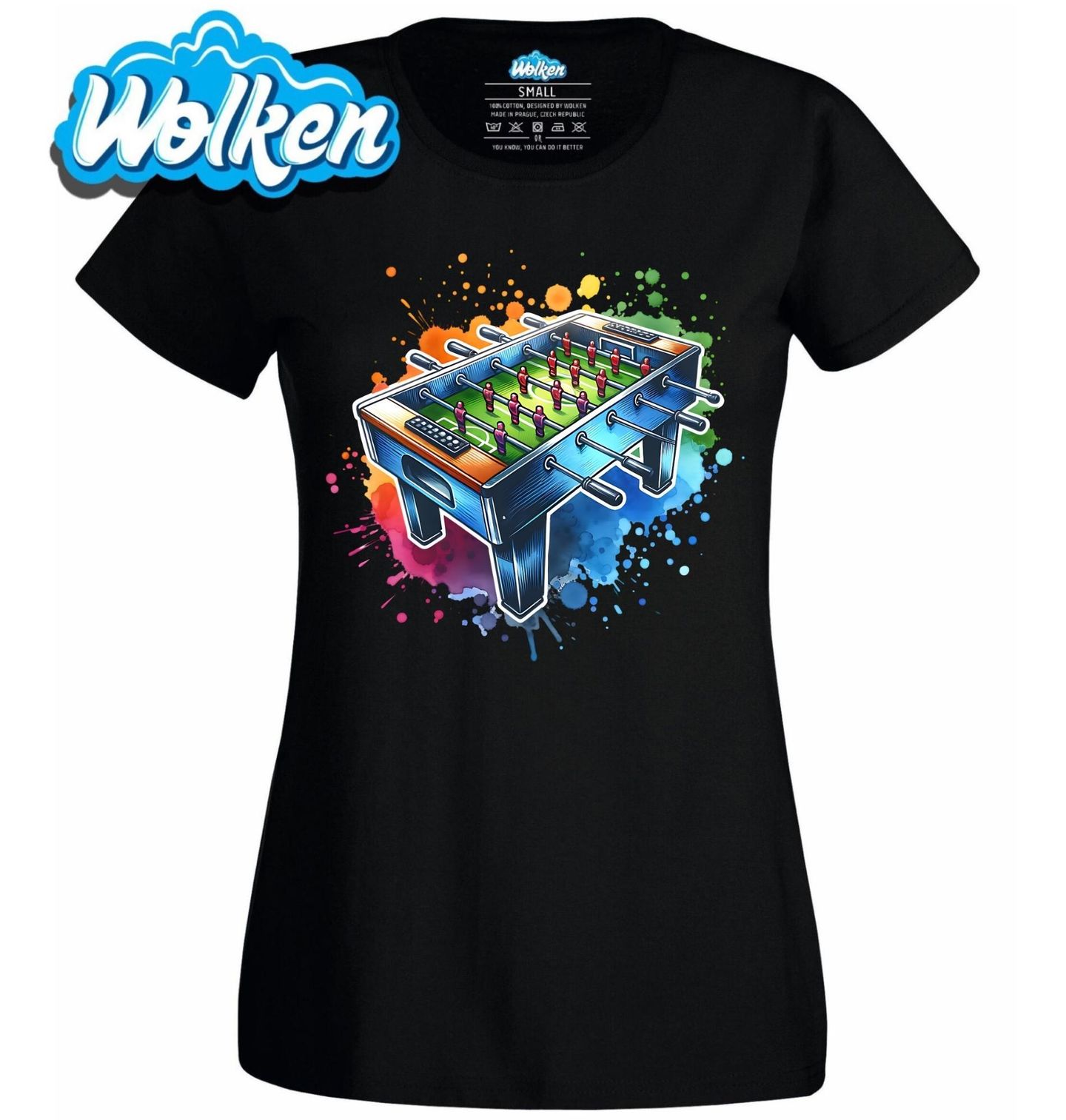 Dámské tričko Barevný Stolní Fotbálek.jpg