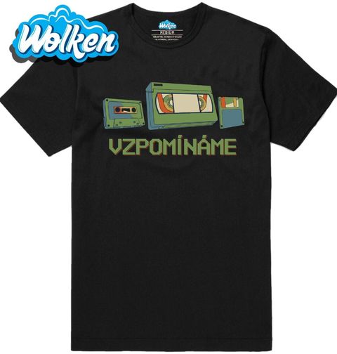Obrázek produktu Pánské tričko Vzpomínáme Kazeta, VHS a Disketa