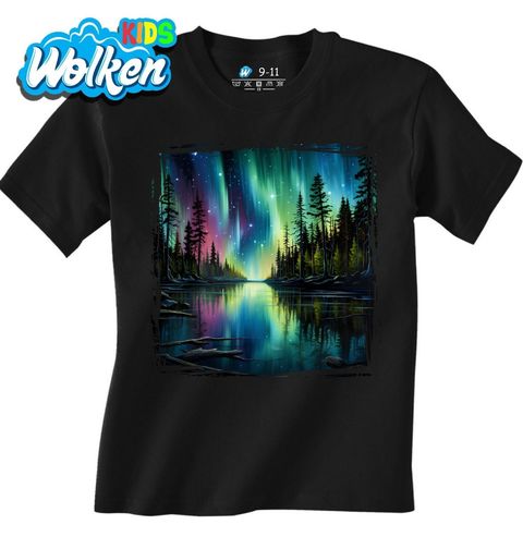 Obrázek produktu Dětské tričko Zrcadlení Polární záře na Hladině