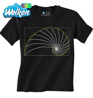 Dětské tričko Zlatý Řez Spirála harmonie.jpg