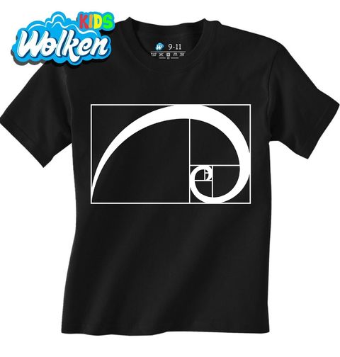 Obrázek produktu Dětské tričko Spirála Zlatého řezu