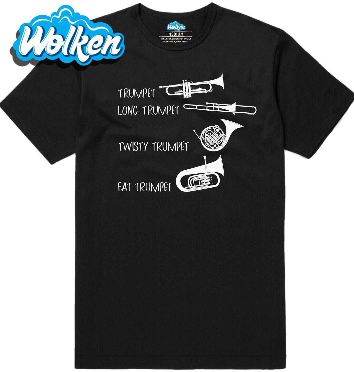 Pánské tričko Trumpeta, Pozoun, Roh a Tuba.jpg