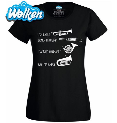 Obrázek produktu Dámské tričko Trumpeta, Pozoun, Roh a Tuba