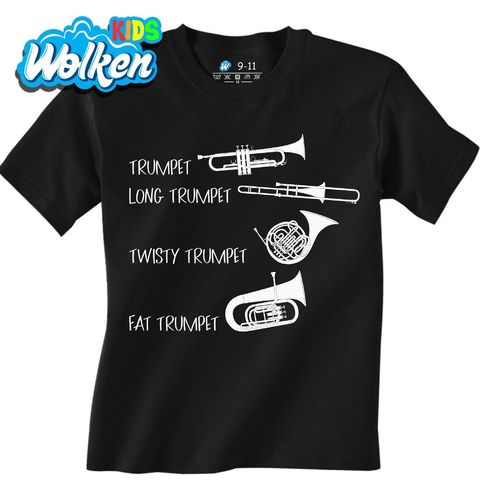 Obrázek produktu Dětské tričko Trumpeta, Pozoun, Roh a Tuba