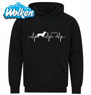 Mikina  Kardiogram lásky a Jezevčík.jpg