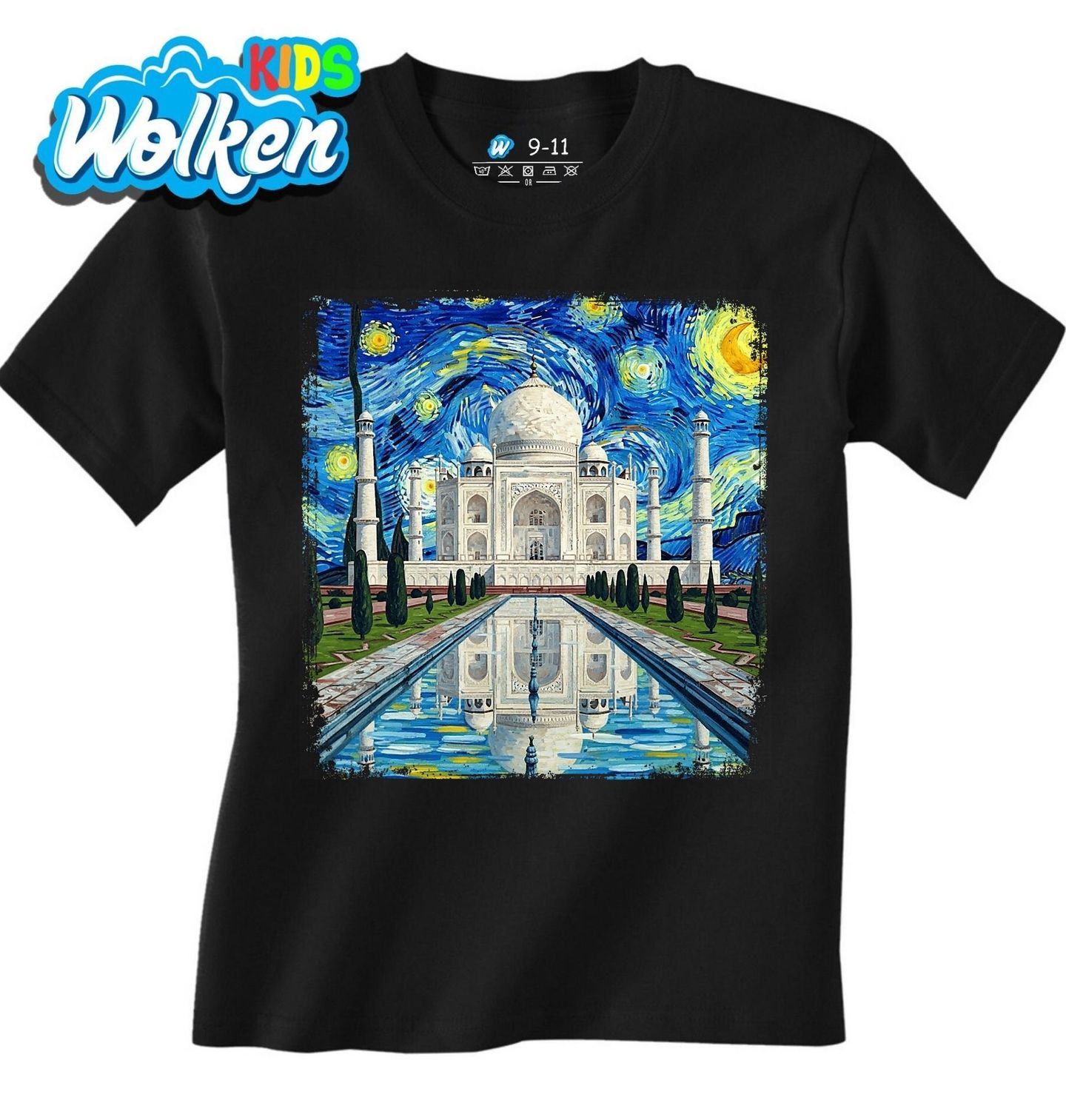 Dětské tričko Taj Mahal v Hvězdné Noci.jpg