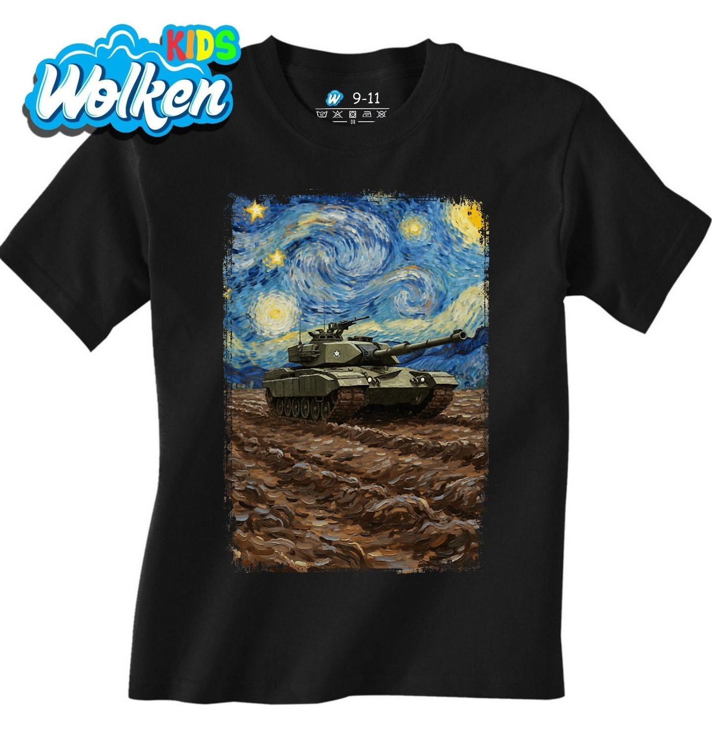 Dětské tričko Vojenský Tank ve Hvězdné Noci.jpg