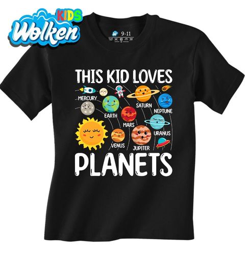Obrázek produktu Dětské tričko Tohle dítě miluje planety