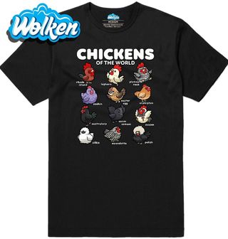 Pánské tričko Slepice z Celého Světa Chickens of the world.jpg