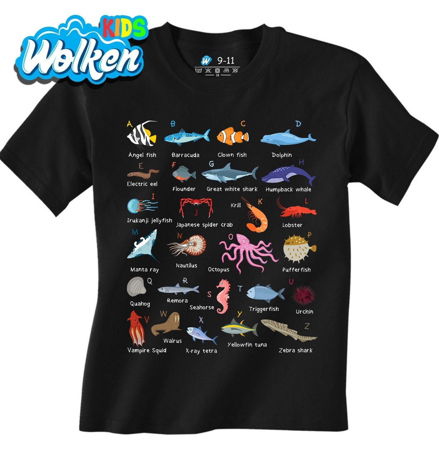 Dětské tričko Podmořská Abeceda Ryb.jpg