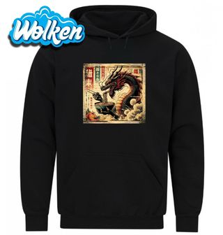 Mikina Retro Japonský Plakát Drak a Ramen.jpg