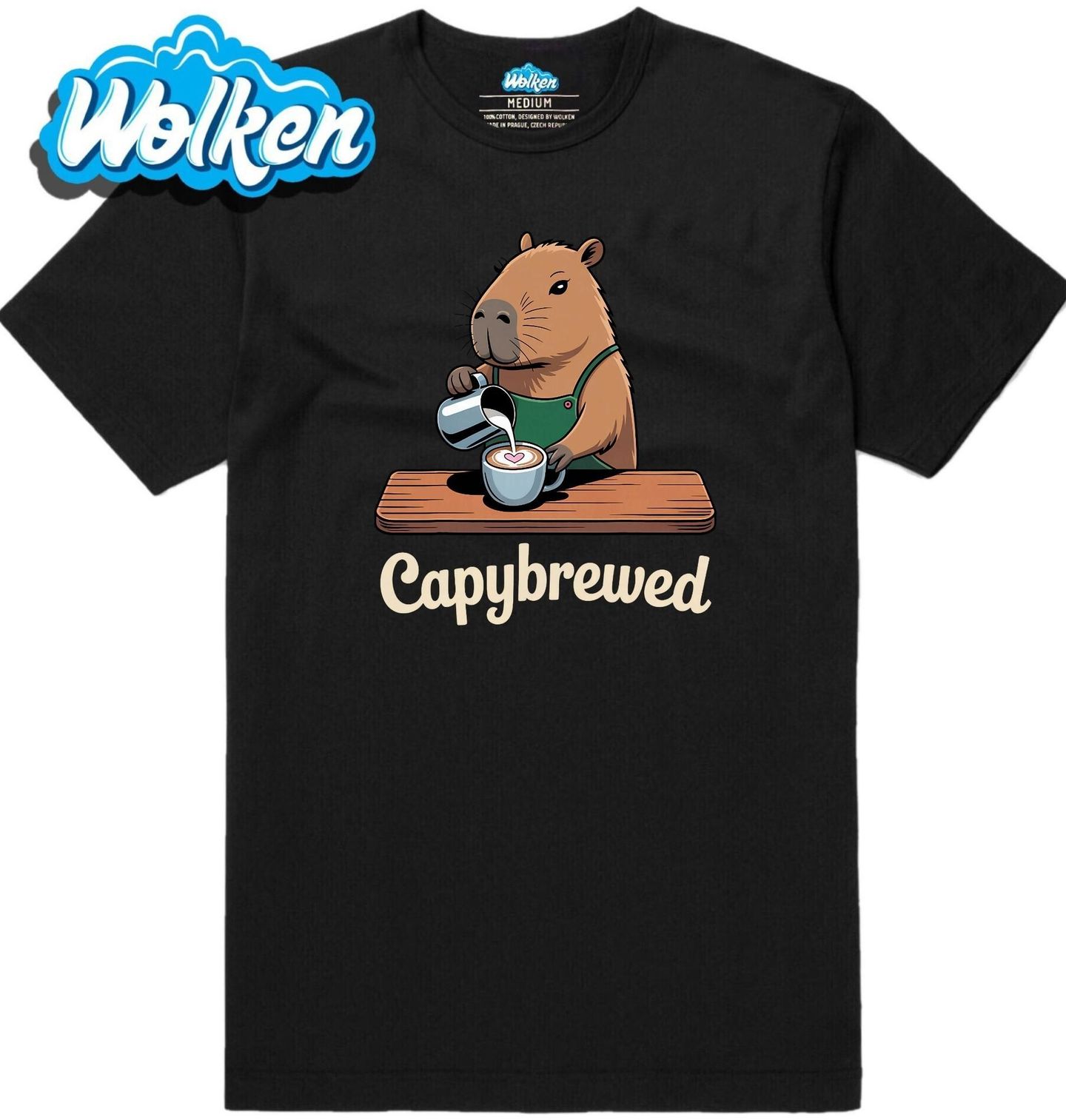Pánské tričko Kapybara Barista Capybrewed.jpg